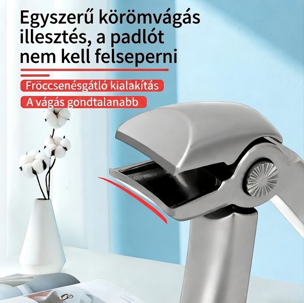 Lékařsky navržené kleštičky na nehty doporučené podiatry – stačí jemný stisk pro snadné zastřižení i silných a tvrdých nehtů.