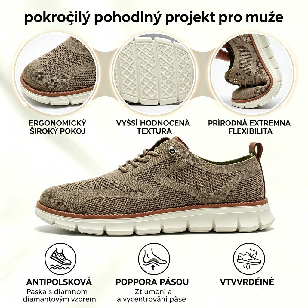 Prodyšné a protiskluzové mokasíny! S oporou klenby a polstrovanou mezipodešví se rozlučte s bolestí nohou.🔥 Dnešní speciální nabídka: sleva 50 %! ⏰