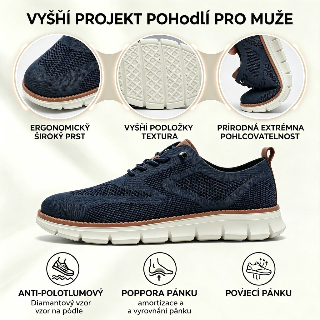 Prodyšné a protiskluzové mokasíny! S oporou klenby a polstrovanou mezipodešví se rozlučte s bolestí nohou.🔥 Dnešní speciální nabídka: sleva 50 %! ⏰