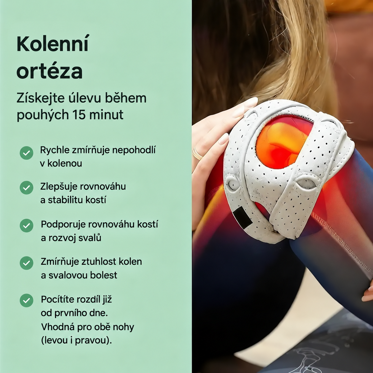 VeraNooks™ 3D nastavitelná ortéza na koleno (Poznámka: Jedna objednávka obsahuje 2 kusy – na levé a pravé koleno)