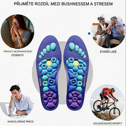Magnetické terapeutické vložky Corvolla– péče o nohy, odlehčení nohou, podpora detoxikace organismu a spalování tuků 🌿