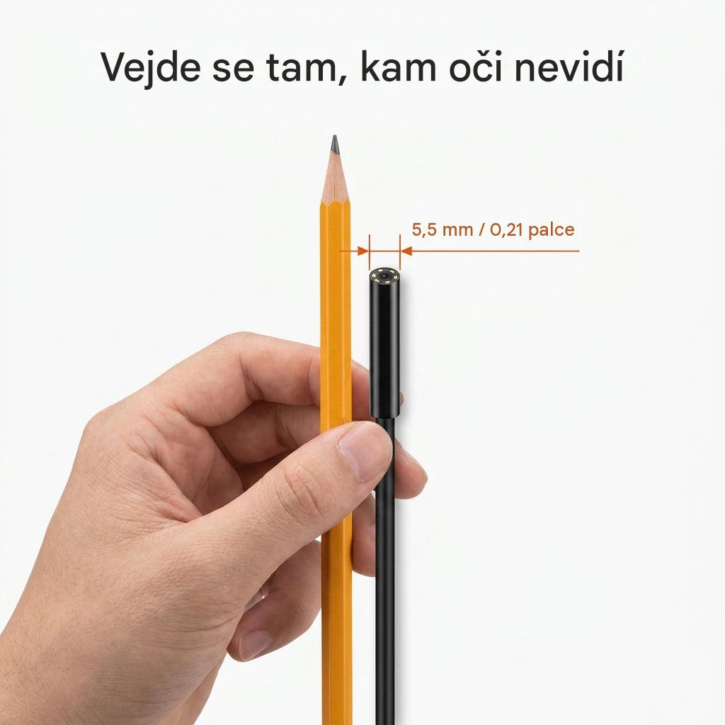 Vodotendoskopická kamera — Zkontrolujte úzké prostory bez nutnosti cokoliv rozebírat