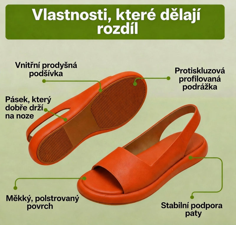 Corvolla – pohodlné dámské sandály | ergonomická podpora