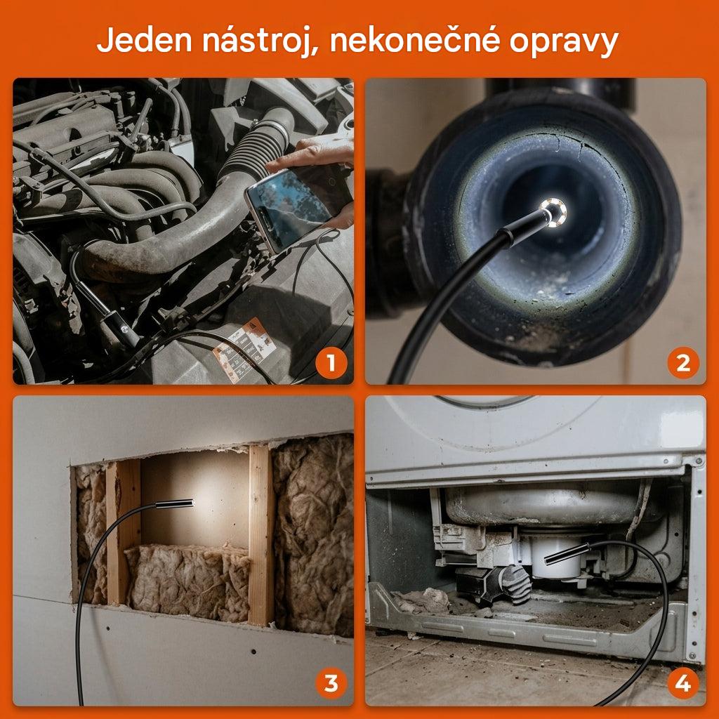 Vodotendoskopická kamera — Zkontrolujte úzké prostory bez nutnosti cokoliv rozebírat