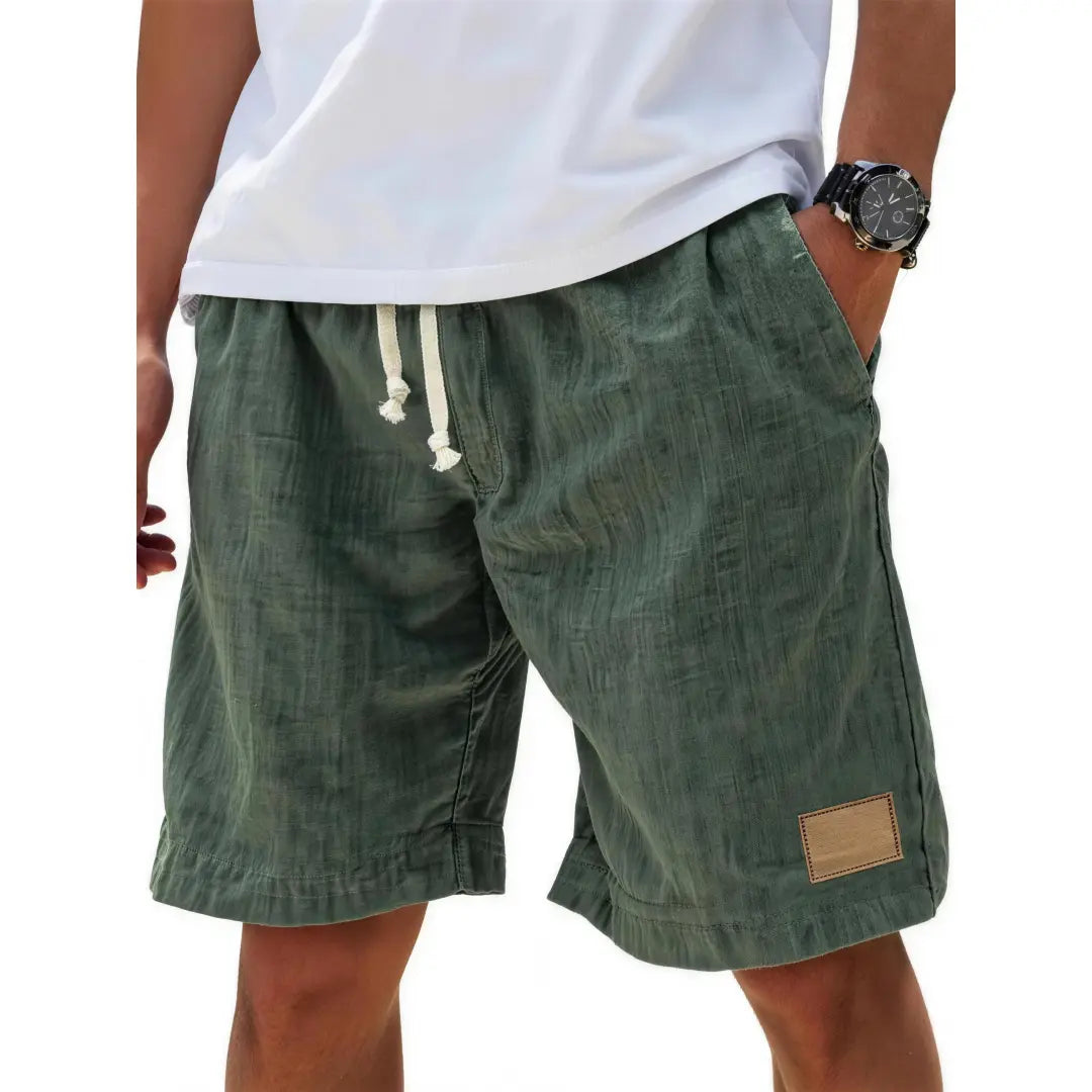 🔥 Pánské plátěné šortky: Prodyšné, pohodlné a ideální na dovolenou! 👖✨